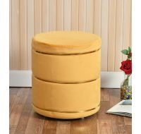 ShadowKart Pouffes Sitting Stool for Living Room-Yellow-80x200 cm